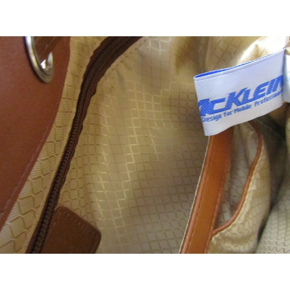 McKlein Brown Leather‎ Professional Backpack Laptop and Tablet Protection Bag